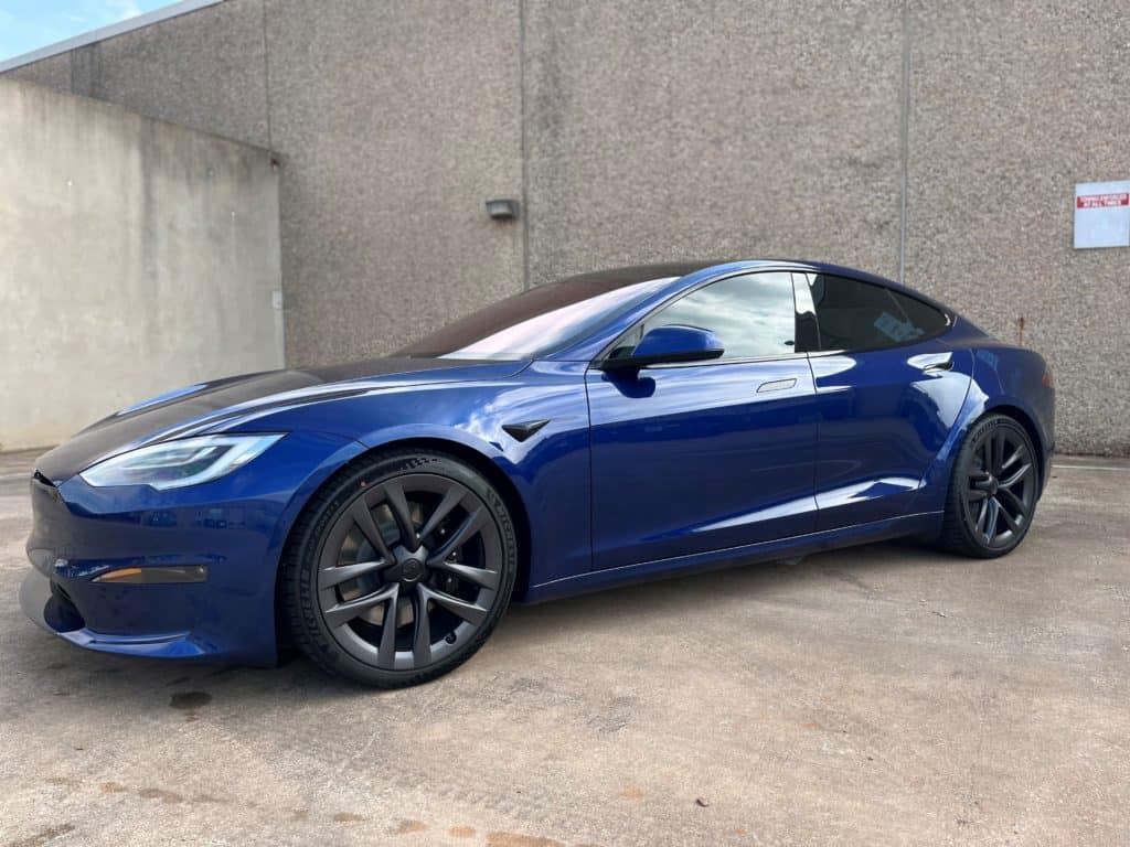 2022 Tesla Model S partial front ultimate plus ppf and prime xr plus window tint